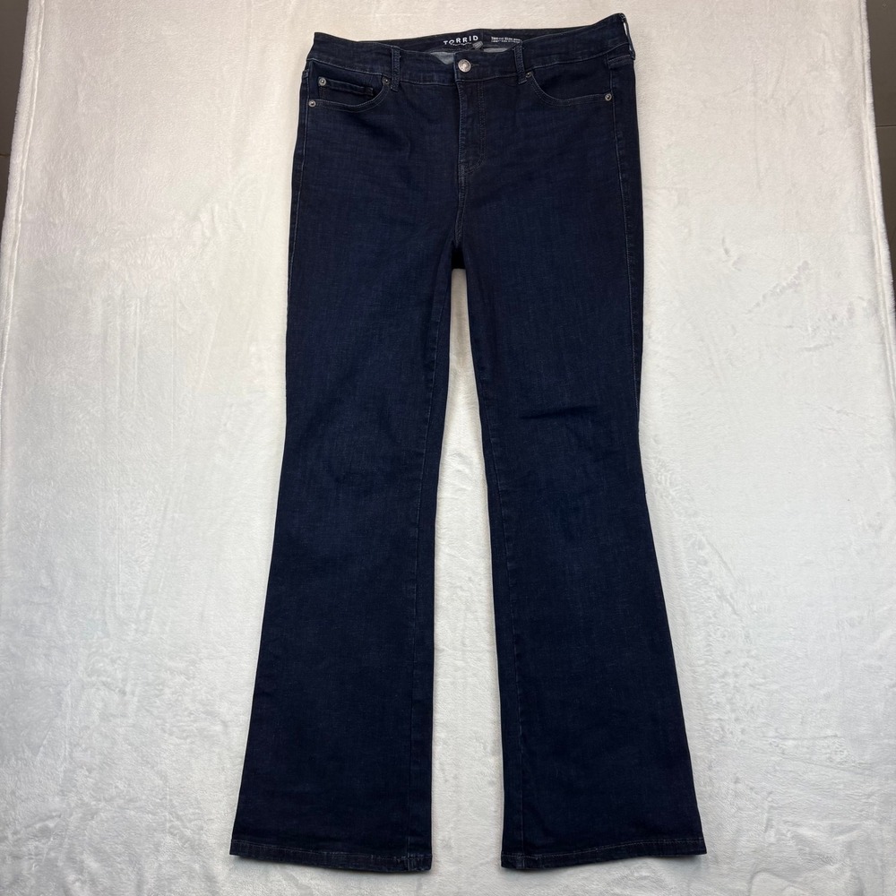 Torrid Trio Fit Slim Boot Jeans Dark Wash Limitless Stretch 16T 20T Tall